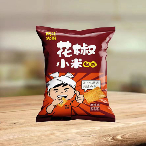 陕北农哥花椒小米锅巴藤椒味208g-袋
